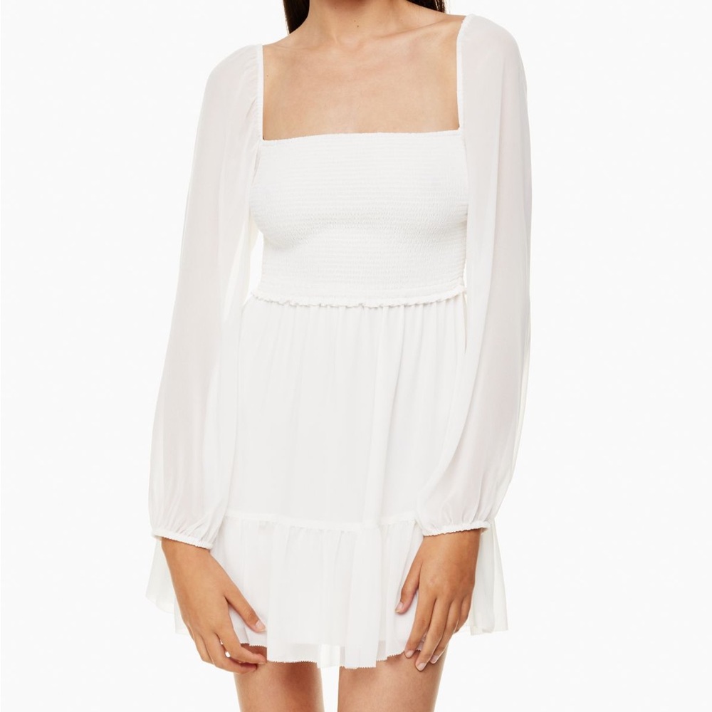 Aritzia Wilfred Tempest Dress in white